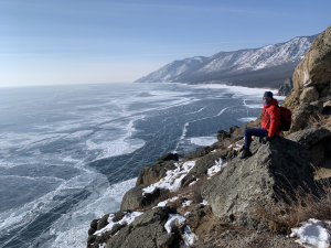 Uitzicht over t Baikalmeer