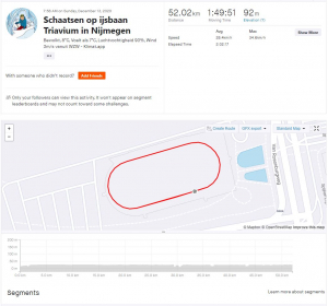 Resultaat van MYlaps naar Strava