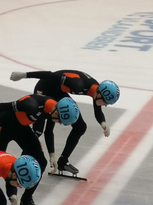 Concentratie voor de start.