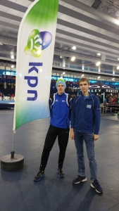Teun en Rolf bij NK Shorttrack 2018